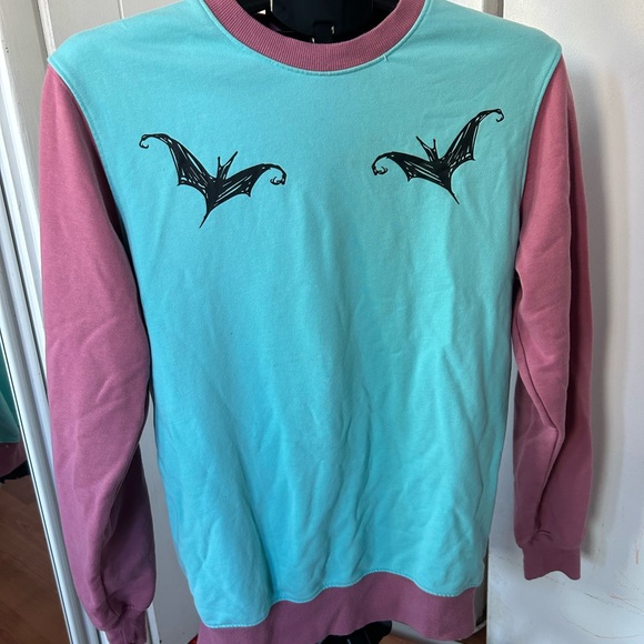 Disney The Nightmare Before Christmas Women's Sweater - Teal and Maroon - Picture 2 of 4